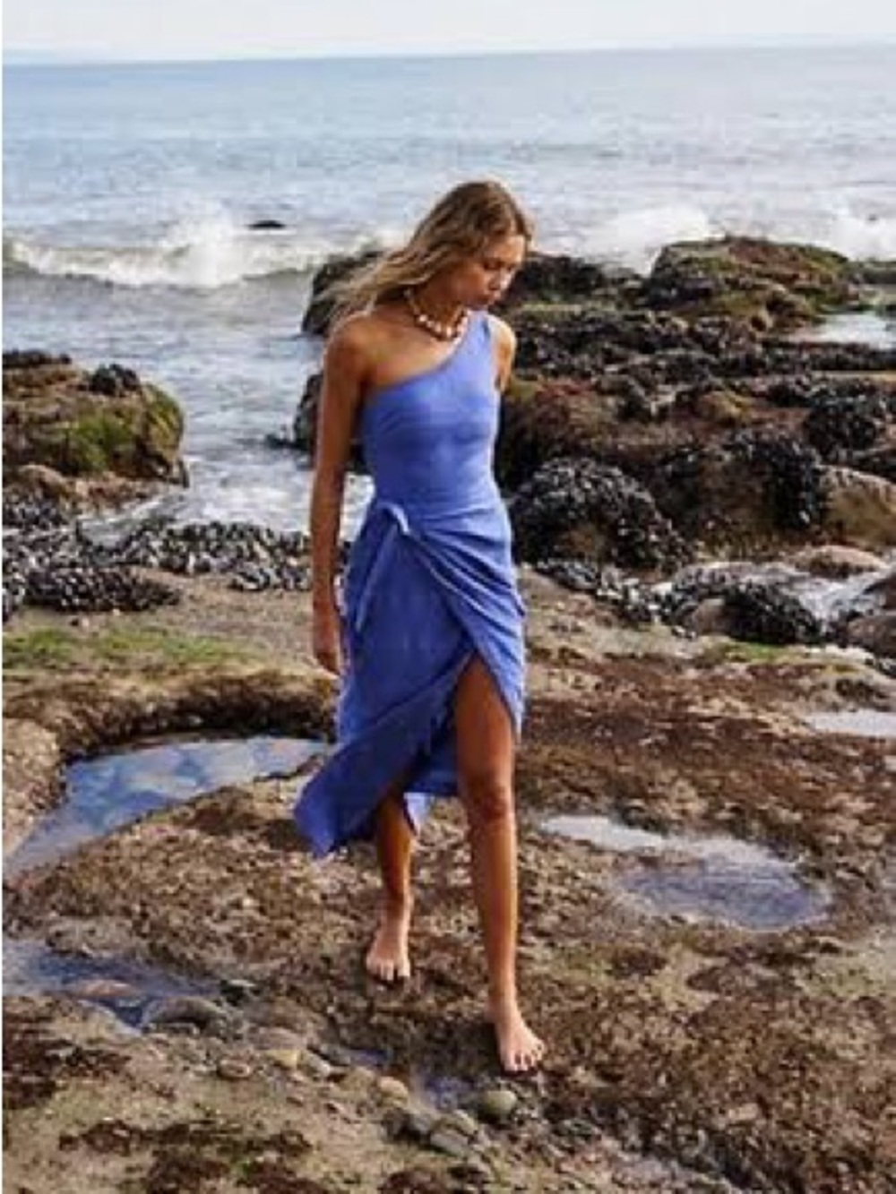 Free People At Leisure Midi Wrap Dress